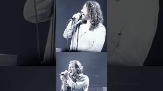 Temple of the Dog  Hunger Strike  Eddie Vedder Chris Cornell live vocals only [upl. by Piderit]