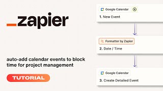 AutoCreate Calendar Blocks for Client Call Prep  Zapier tutorial [upl. by Haeel]