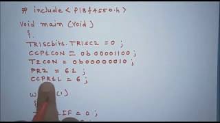 PICLecture 12  PWM signal generation using CCP block of PIC  DC motor speed control [upl. by Ayifa]