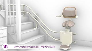 Stannah Stairlifts  Stannah Sadler perch stairlift [upl. by Tsirc]