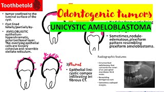 Unicystic ameloblastoma  Odontogenic tumors Oral pathology  Ameloblastoma [upl. by Cyprio]