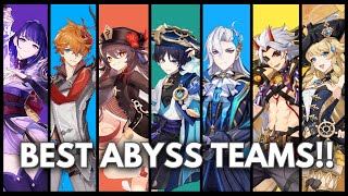 7 STRONGEST Teams for ABYSS  Jadeplume Terrorshroom  Genshin Impact [upl. by Chen]