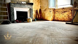 Restoring The ORIGINAL Parquet Flooring For The Chateau EcoFlow WAVE 2 [upl. by Alcinia]