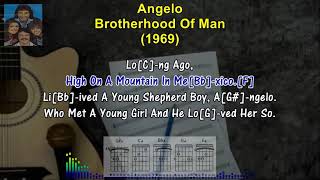 ANGELO  Brotherhood Of Man 1969 Karaoke SingALong Lyrics amp Guitar Chords oldies classic [upl. by Garrett]