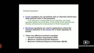 EC8652WIRELESS COMMUNICATIONUNIT4LINEAR AND NONLINEAR EQUALIZATIONMAMSE [upl. by Annaiv]