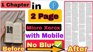 Make Micro Xerox in mobile  Micro Xerox mobile se kaise banaye ✅  Easy amp Simple tricks [upl. by Marrilee]