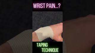 How to tape a painful wrist [upl. by Netnert]