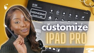 CUSTOM DARK iPAD HOME SCREEN  Learn how to customize your iOS14 device  Using Procreate [upl. by Nidorf]