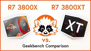 AMD Ryzen 7 3800X vs AMD Ryzen 7 3800XT  Geekbench CPU Benchmark Comparison [upl. by Lenee]