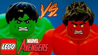 LEGO Marvel Vingadores Avengers Hulk VS Hulk Vermelho em Briga de Herois 2 [upl. by Klayman]