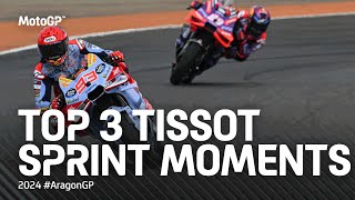 Top 3 TissotSprint Moments 💯  2024 AragonGP [upl. by Peppel]