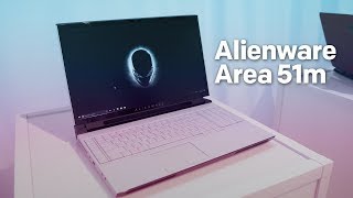 Alienware Area 51m Handson Most Powerful Gaming Laptop [upl. by Loziram]