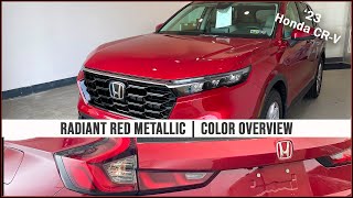 2023 Honda CRV Radiant Red Metallic  Color Overview [upl. by Waldos]