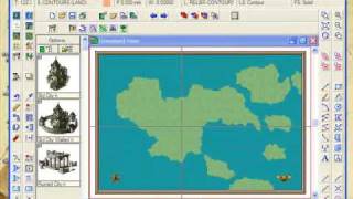 Part C Overland Mapping with Campaign Cartographer  Contours [upl. by Sontag]