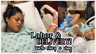 INDUCED LABOR and DELIVERY VLOG amp BIRTH STORY unexpected early RAW  REAL emergency delivery [upl. by Adekam]