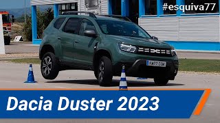 Dacia Duster 2023  Maniobra de esquiva moose test y eslalon  km77com [upl. by Odama609]