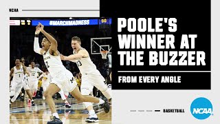 Jordan Pooles 2018 March Madness buzzer beater from every angle [upl. by Lai568]