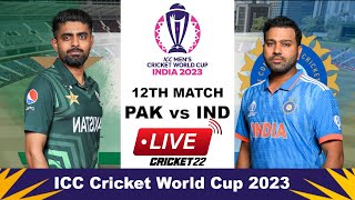 India vs Pakistan World Cup 2023 Live  IND vs PAK Live Cricket Scor  Cricket 22 [upl. by Znerol822]