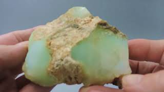 Chrysoprase from Australia – cabinet size [upl. by Ahsekan821]