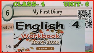 My First Diary CLASS4 UNIT6 ENGLISH WORKBOOK KEY ANSWERS [upl. by Isied]