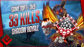 TOP 1  33 KILLS 3k9 dgts  SHADOW ROYALE  APEX LEGENDS  Euphraos [upl. by Arinaj]