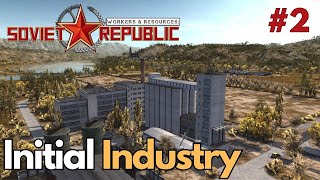 Initial Industry for Realistic  E2  Workers amp Resources Soviet Republic  S2 [upl. by Darelle]