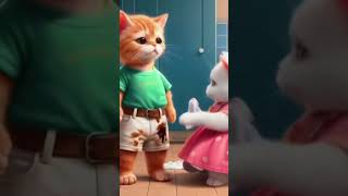 The cat poop 💩 in pent funny trend shortvideos [upl. by Rola]