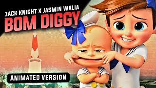 Bom Diggy Diggy Bom Bom  Animated Version  Cartoon Song 2018 [upl. by Pierrette]