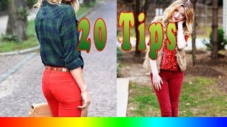 20 Style Tips On How To Wear Red Jeans For Any Season [upl. by Teteak992]