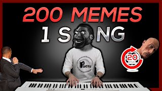 200 MEMES in 1 SONG in 20 minutes [upl. by Einaled354]