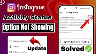 how to turn off active status on Instagram 2023  Instagram show activity status option not showing [upl. by Sean]