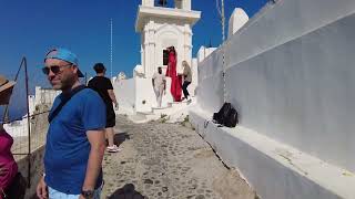 Initial walking tour of Santorini  Santorini Greece  ECTV [upl. by Etnaud]