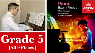 ABRSM Grade 5 Piano 2025 amp 2026 all 9 Pieces│with Sheet Music│ in 4k [upl. by Glori]