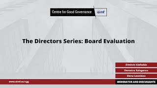 CGG Event  The Directors Series Board Evaluation [upl. by Akilak]