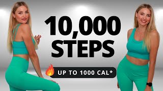 🔥 10000 Steps Workout Burn up to 1000 cal  Walking Workout 🔥 [upl. by Marka]