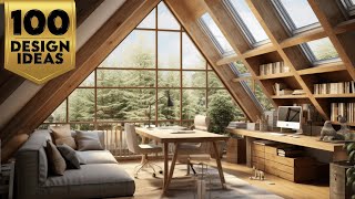 Modern Attic House Design Ideas  Attic Room amp Interior Design  Makeover Attic Bedroom [upl. by Ahseki]