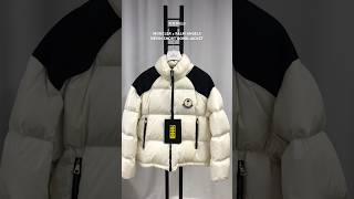 MONCLER x PALM ANGELS  몽클레르 • 팜 엔젤스  연희동  차차부티크  언박싱  NEVIN SHORT DOWN JACKET OFF WHITE [upl. by Thilda]