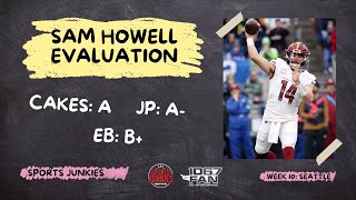 Commanders QB Sam Howell Week 10 Evaluation  Sports Junkies [upl. by Hseham]