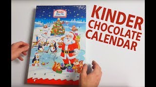 Opening a Kinder Mini Mix XMAS chocolate Calendar  ASMR [upl. by Ahsirtak]