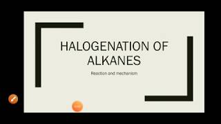 Halogenation of alkanes chlorination of methane Reaction and mechanism Be Pharmawise [upl. by Cassandra]