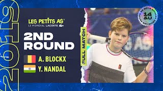 Les Petits As 2019  Boys 2nd Round  Alexander Blockx vs Yuvan Nandal [upl. by Hildick285]