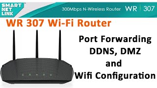 smart net link router port forwarding and dmz configuration in WR307 [upl. by Yank]