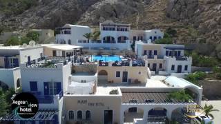 Aegean View Hotel Ξενοδοχείο Σαντορίνη Διαμονή Στούντιο Σουίτα Δωμάτια [upl. by Ahtanaram]