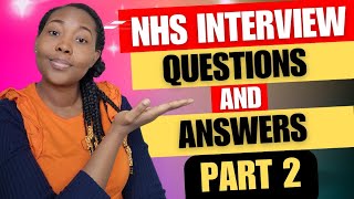 Real NHS Interview questions and answers How do you handle running late on your list nhsinterview [upl. by Lossa]