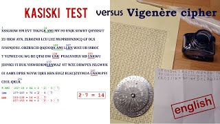 Cryptanalysis Breaking a Vigenère ciphertext with Kasiskis test [upl. by Ima]