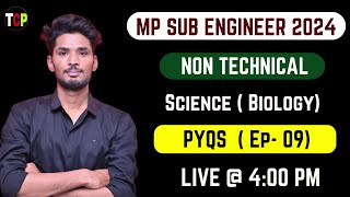 MP SUB ENGINEER VACANCY 2024  Non Tech  Science  Biology  blood ep 09  notification [upl. by Winthorpe]