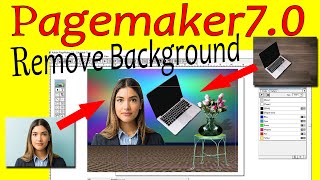 Remove background of an image in pagemaker 70how to Delete background of image in adobe pagemaker [upl. by Odraleba]