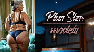 Seniors Shine in PlusSize Swimsuits 👩‍ Natural Old Woman [upl. by Platus]