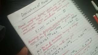 Derivation of Plancks radiation law aktu engineering physics Btech bsc planck Btech 1st year [upl. by Lehsreh]