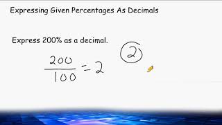 Converting Percents To Decimals And Decimals To Percents [upl. by Elyk]